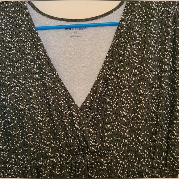 AMAZON ESSENTIALS Women's Green Casual Dress - Size Large New with Tags - Picture 2 of 5
